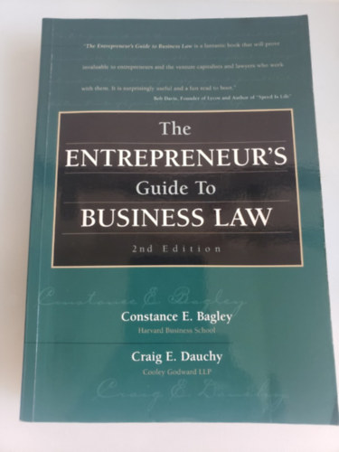 The Entrepreneur's Guide to Business Law