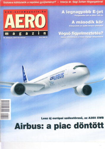 Sajtos Zoltán (szerk.) - Aero magazin 2007. február - 2008. január, teljes évfolyam, lapszámonként