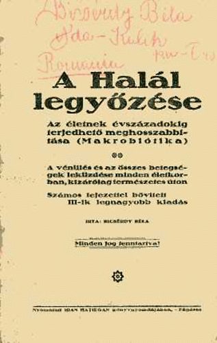 Bics�rdy B�la - A hal�l legy�z�se