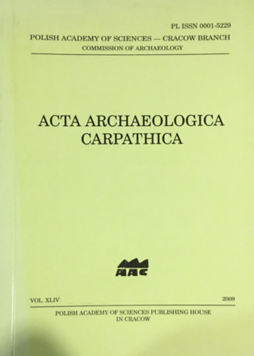 Prohászka Péter - Acta Archaeologica Carpathica
