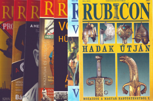 R�cz �rp�d  (f�szerk.) - 8 sz�m (6 db) Rubicon foly�irat: 2000/5, 2000/10., 2012/11., 2016/3., 2013/9-10. 2019/4., 2016/5-6. sz�mok