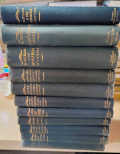 Dr. Moravcsik Ernő Emil, Dr. Goldzieher Vilmos, Dr. Székely Ágoston, Dr. Schächter Miksa, Dr. Hasenfeld Artur, Dr. Weisz Ede, Dr. Körmöczi Emil, Dr. Brück Miksa, Dr. Makara Lajos, Siegfried Neu - Therapia - A Gyógyító tudományok könyvtára I-XI. (Az idegbetegségek gyógyítása+ A szembetegségek gyógyítása+ A hörgők, a tüdő és a mellhártya betegségeinek orvoslása+ Sebészeti gyógyítás. Vérzés-csillapítás. Érzéstele