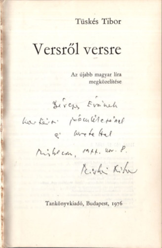 Tsks Tibor - Versrl versre