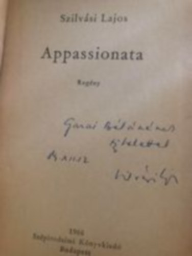 Szilvsi Lajos - Appassionata