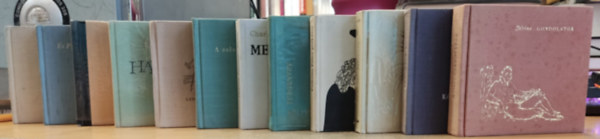 Turgenyev, Pathelin Pter, Lermontov, Heine, H. C. Andersen, Goethe, Robert Browning, Jos de Espronceda, Diderot, Charles Perrault, Li Hszing-Tao Lu Hszin - 12 db Magyar Helikon, kialak ktet: Hzassg s hsg; Mesk; A krtakr; Pandora; s Pippa nekel...; A salamancai dik; A dmon; Gondolatok; Kpesknyv kp nlkl; Vadfvek; Pathelin Pter prktor; Kltemnyek przban