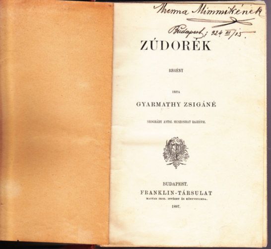 Gyarmathy Zsig�n� - Z�dor�k