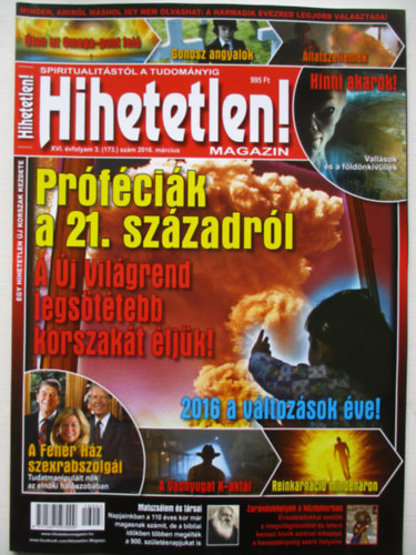 Hihetetlen! magazin 2016. m�rcius
