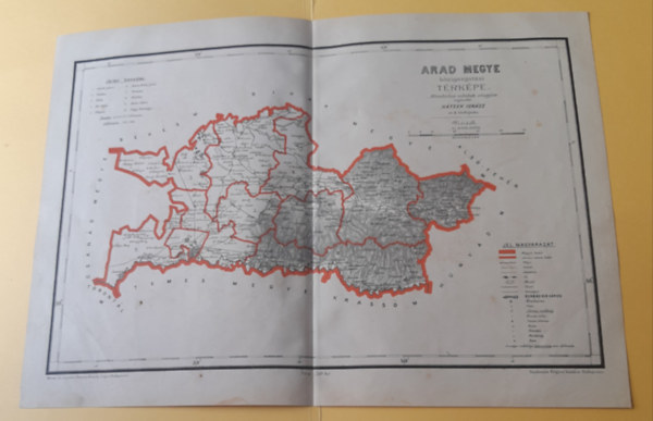 Hátsek Ignácz - Arad megye közigazgatási térképe