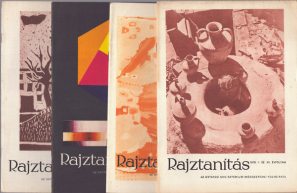 Aradi Jen szerk. - Rajztants - Az Oktatsi Minisztrium mdszertani folyirata - XX.vf. 1978/1-4.szm