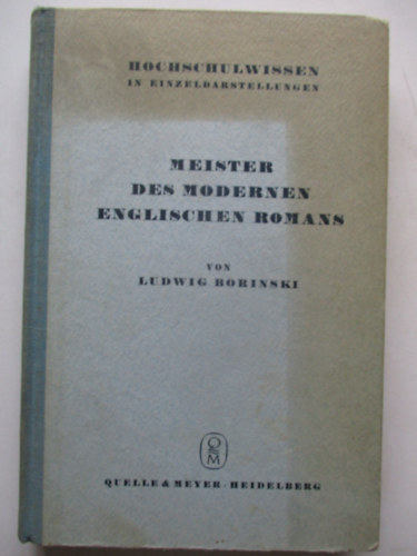 Dr Ludwig Borinski - Meister des modernen englischen Romans