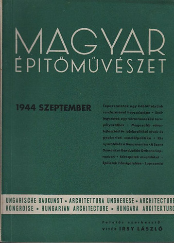 vit�z Irsy L�szl� szerk. - Magyar �p�t�m�v�szet 1944. szeptember