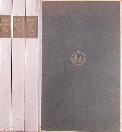 Goethe - Meister Vilmos tanulóévei I-III.