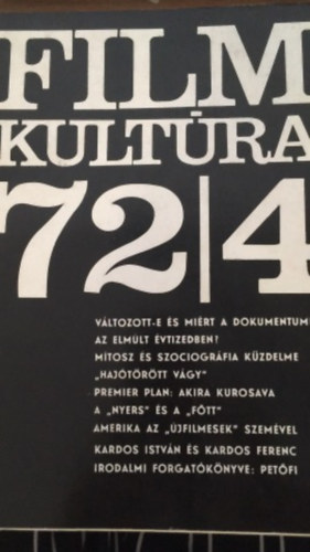 Bíró Yvett - Filmkultúra 72/4