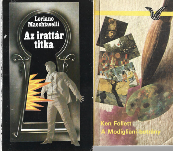 2 db knyv, Ken Follett: A Modigliani-botrny, Loriano Macchiavelli: Az irattr titka