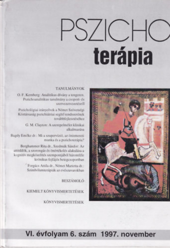 Dr. Buda Bla  (szerk.) - Pszichoterpia 1997. november, VI. vfolyam 6. szm