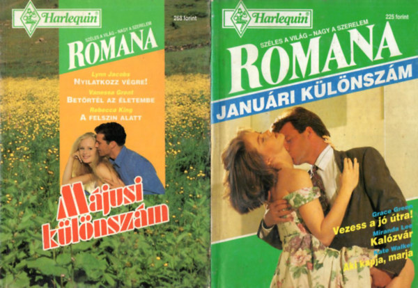 Miranda Lee, Kate Walker Grace Green - 5 db Romana különszám: 1995/1 + 1995/3 + 1995/4. Romana Nyáridő + 1995/5 + 1995/6