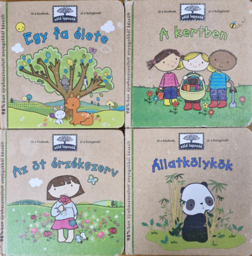 Leslie Bockol - Zld lapozk: llatklykk + Egy fa lete + A kertben + Az t rzkszerv