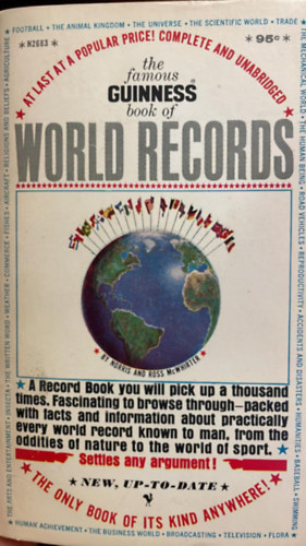 Norris and Ross McWhirter - The Guineness book of world records (A Guineness vil�grekordok k�nyve) ANGOL NYELVEN