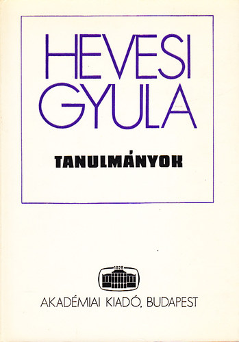Hevesi Gyula - Tanulm�nyok