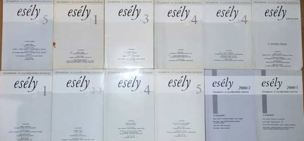 12db m az Esly cm folyiratbl - 1994/5., 1996/1., 3., 4., 1998/4., 1999/1., 2-3., 4., 5., 1999/klnszm, 2000/3. 5.