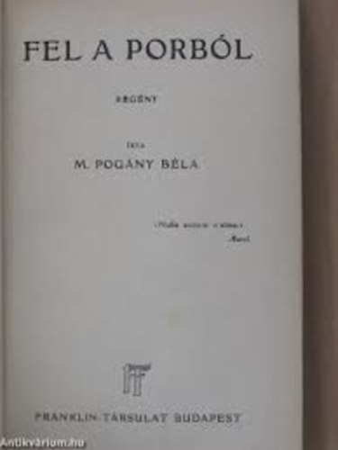 M. Pog�ny - Fel a porb�l