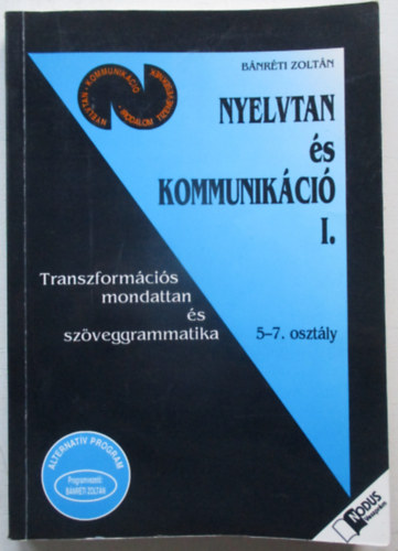 B�nr�ti Zolt�n - Nyelvtan �s kommunik�ci� I.