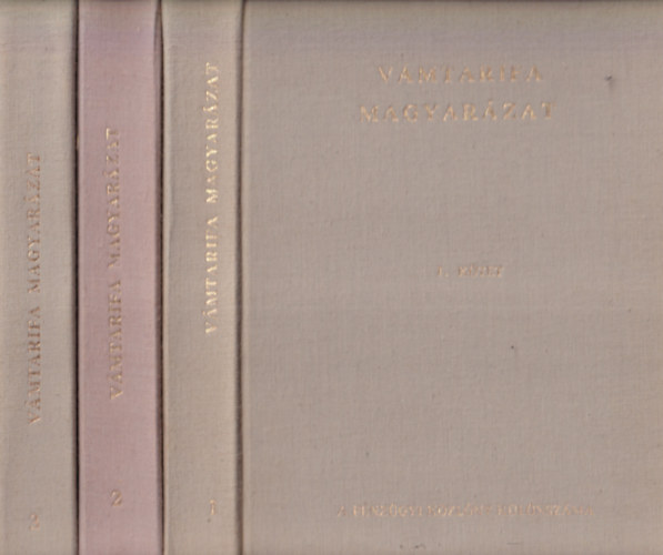 V�mtarifa magyar�zat 1-3