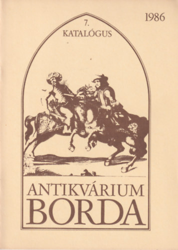 7. katalgus - Borda Antikvrium 1986