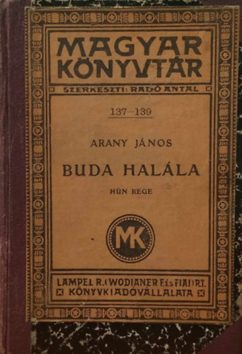 Arany János - Buda halála - (Hún rege)