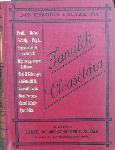 Dr. Jancs� Benedek ; Elischer J�zsef (szerk); Dr. Boros G�bor (szerk.) - Tanul�k olvas�t�ra - M�sodik folyam (11.-20.)