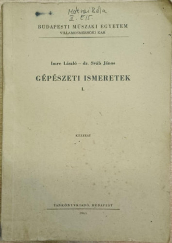dr. Sv�b J�nos Imre L�szl� - G�p�szeti ismeretek I.