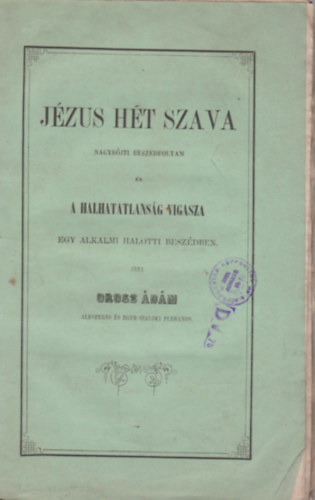Orosz �d�m - J�zus h�t szava