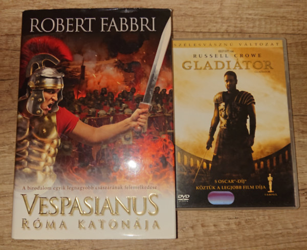 Robert Fabbri Ridley Scott - 2 kiadv�ny  r�maiakr�l kardokkal: Vespasianus r�mai katon�ja + Gladi�tor (DVD)