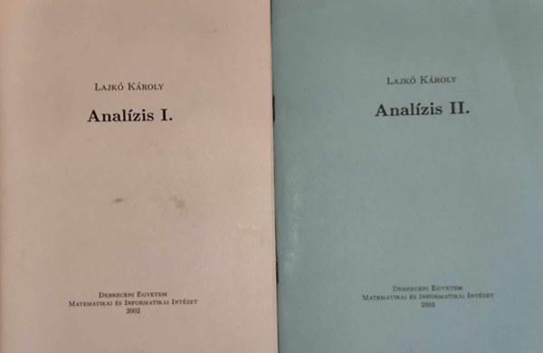 Lajk Kroly - Analzis I-II.