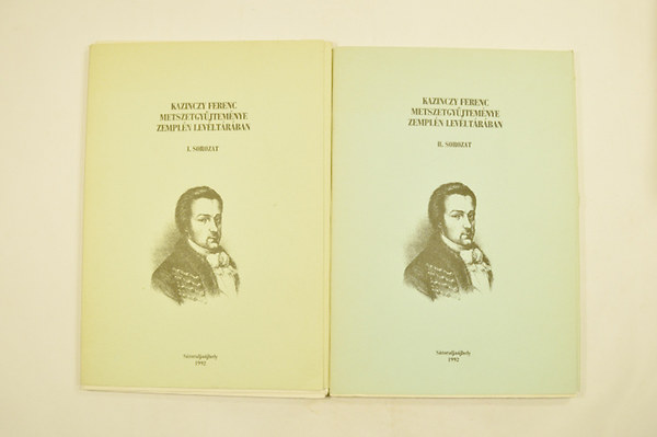 Hgye Istvn - Kazinczy Ferenc Metszetgyjtemnye Zempln Levltrban I-II.sorozat .kt ktet 50 tblval,portrk.
