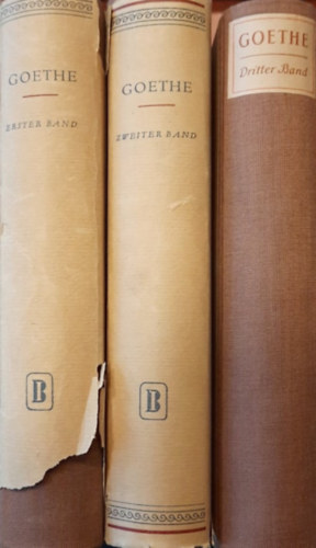 Goethe - Goethe Auswahl in drei b�nden I-III.