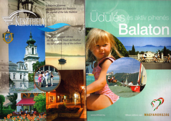 T�bb szerkeszt� - 4 db idegenfortalmi prospektus: �d�l�s �s akt�v pihen�s - Balatonn + Keszthely + Balaton + Hotel Karos Spa
