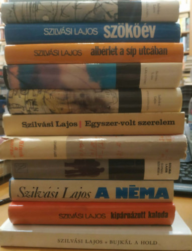 Szilvási Lajos - 11 db Szilvási Lajos: Egymás szemében; Appassionata; Egyszer-volt szerelem; Kinek a sorsa?; Bujkál a Hold; A néma; Kipárnázott kaloda; Albérlet a síp utcában; Szőkőév; Ködlámpa; Légszomj