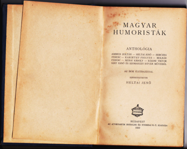 Heltai Jen� szerk. - Magyar humorist�k