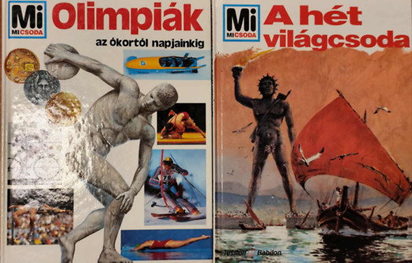 2 db Mi micsoda kötet: A hét világcsoda + Olimpiák ókortól napjainkig