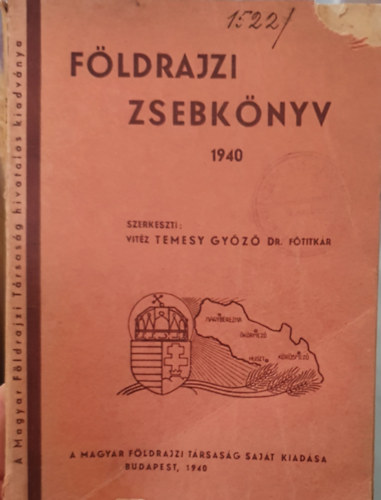 vitz, Dr. Temesy Gyz - Fldrajzi zsebknyv 1940