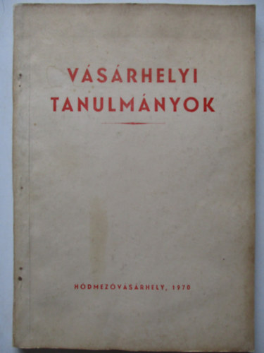 V�s�rhelyi tanulm�nyok