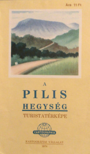 A Pilis hegység turistatérképe