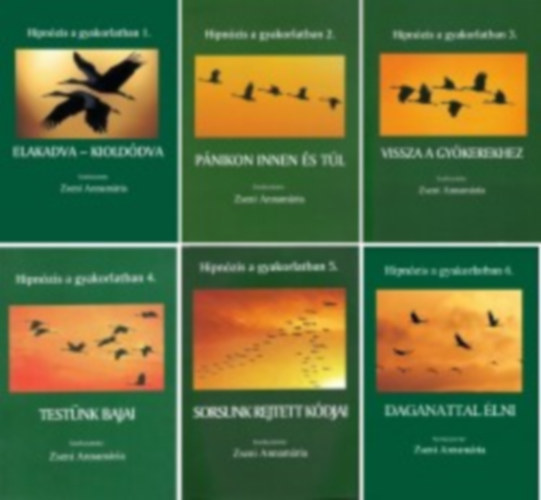 Zseni Annam�ria - Hipn�zis a gyakorlatban 1-6. (Elakadva - kiold�dva - P�nikon innen �s t�l - Vissza a gy�kerekhez - Test�nk bajai - Sorsunk rejtett k�djai - Daganattal �lni)