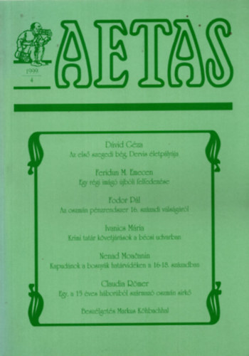 Vajda Zoltn (szerk.) - Aetas - Trtnettudomnyi Folyirat (1994-4)