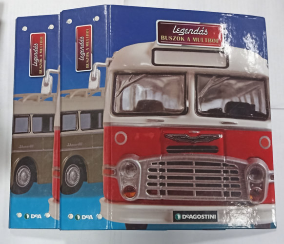 Legend�s buszok a m�ltb�l 1-24-ig ( 2 albumban, lef�zve, modellek n�lk�l )