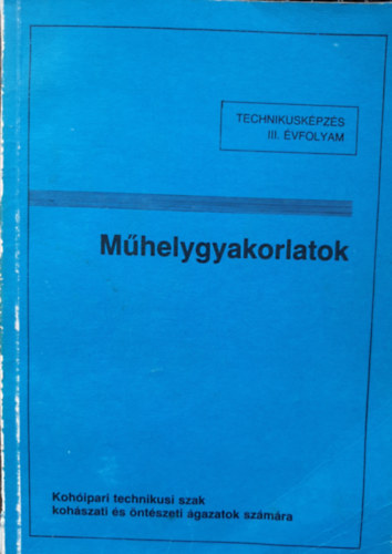 MŰHELYGYAKORLATOK - kohóipari technikusi szak kohászati és öntészeti ágazatok számára