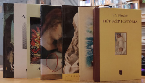 Jnosy Istvn, Sk Sndor, Kornis Mihly, Horvth Lornd, Kocsis Lszl, Kindelmann Gyz Spos Gyula - 7 db keresztnysg: Mzes botja; Arcok, lelkek, lmok, versek; Ht szp histria; Vigasztalsok knyve; A tz prftja; Aranyampolna; Vndorfny