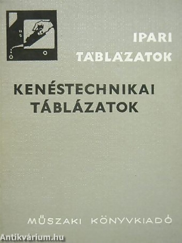 Csop kos - Kenstechnikai tblzatok