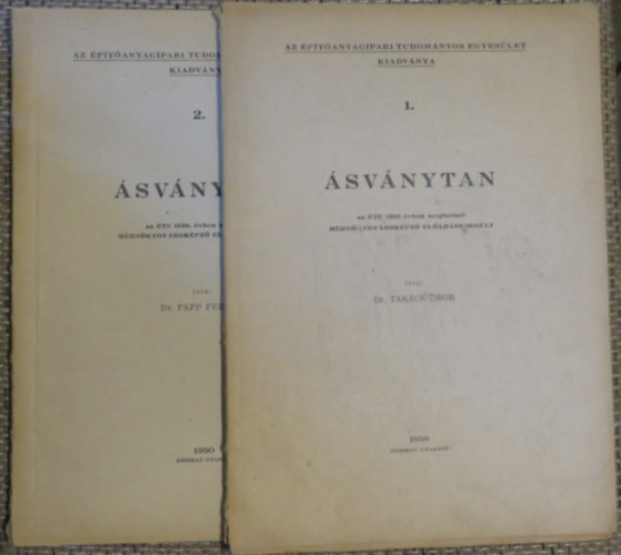 Dr. Dr. Papp Ferenc Takács Tibor - Ásványtan 1-2.